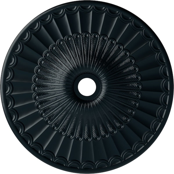 Ekena Millwork Galveston Ceiling Medallion (Canopies up to 4 3/4"), 36 5/8"OD x 3 5/8"ID x 2 3/8"P, Night Shade CM36GLNSF - main
